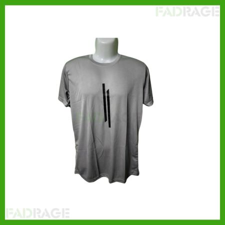 Men Round Neck Blue T-Shirt