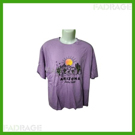 HILLS Typography Women Round Neck Purple T-Shirts