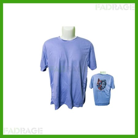 Men Round Neck Dark Blue T-Shirt