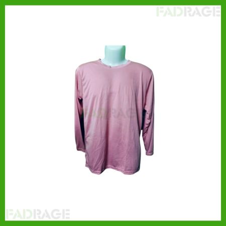 Men's Regular Fit Premium Plain Round Neck Full Sleeves  BabyPink Tshirt