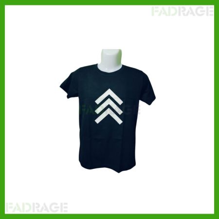Men Printed Round Neck Cotton Blend Black T-Shirt