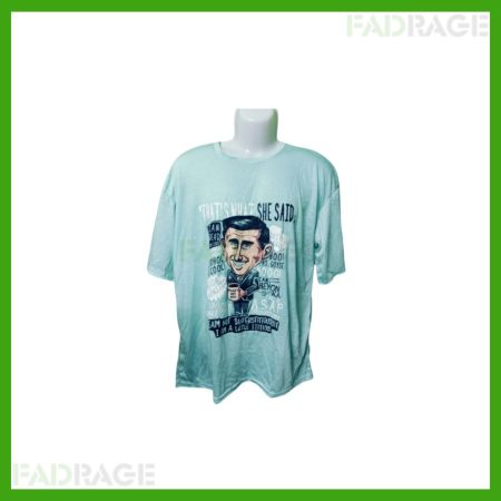 The Souled Store Blue Relaxed Fit Michael Scott Oversized T-Shirt