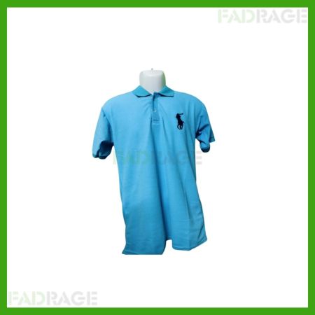 Men Solid Polo Neck Cotton Blend Light Green T-Shirt