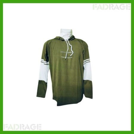 Men Full Sleeve Color Block Hooded Sweatshirt