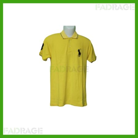 Men Embroidered Polo Neck Cotton Blend Multicolor T-Shirt